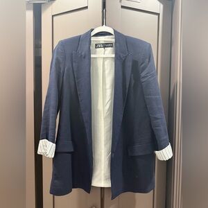 Zara Women's Dark Blue Blazer